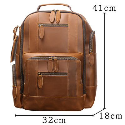Mochila Trolley de Cuero Retro con Ruedas - Image 24