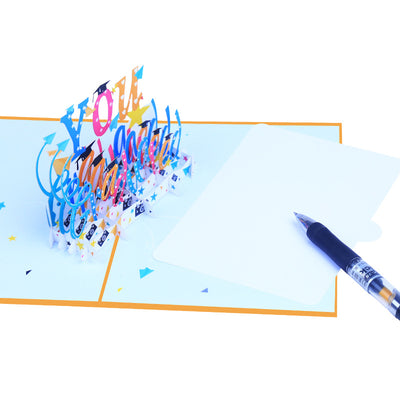 Tarjeta de Felicitación Emergente con Impresión a Color para Graduación - Image 6