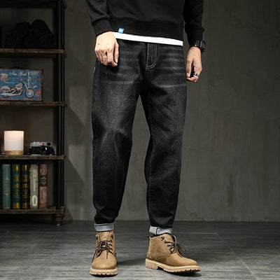 Pantalones Harem Jeans Stretch Talla Grande Hombre - Corte Holgado y Cómodo
