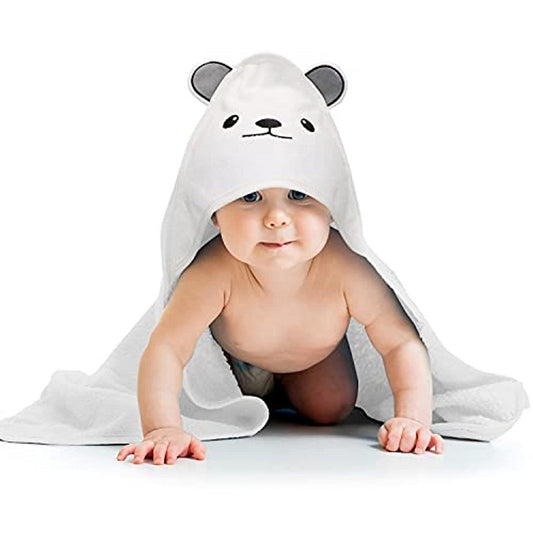 Toalla de Baño Infantil con Capucha Orejas de Osito - Bata Térmica Suave