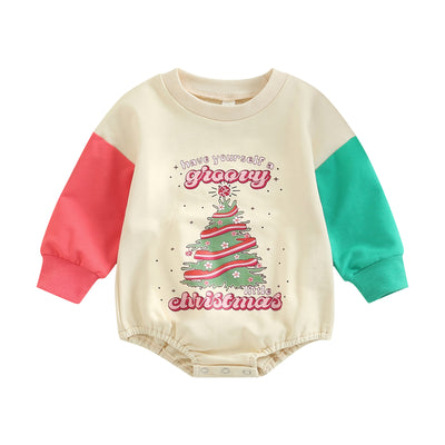 Suéter Navideño Infantil con Contraste de Colores y Manga Larga - Image 7