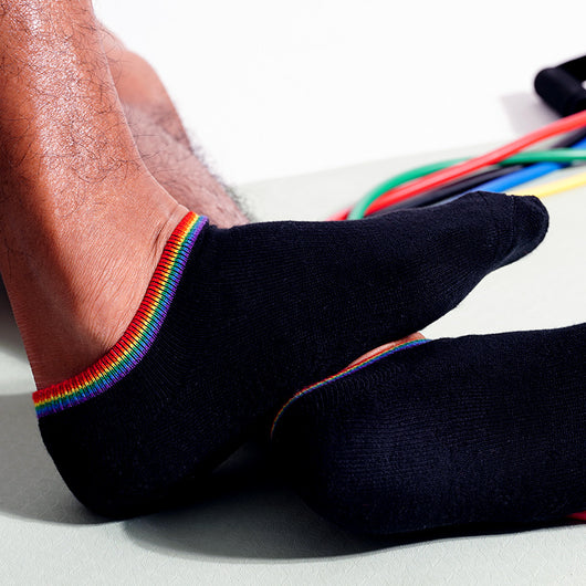 Calcetines Deportivos de Algodón con Diseño Arcoíris para Hombre - Image 7