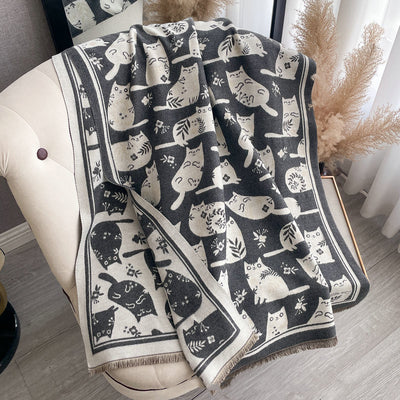Bufanda Térmica para Gato Adorable con Tejido Jacquard Grueso - Image 8