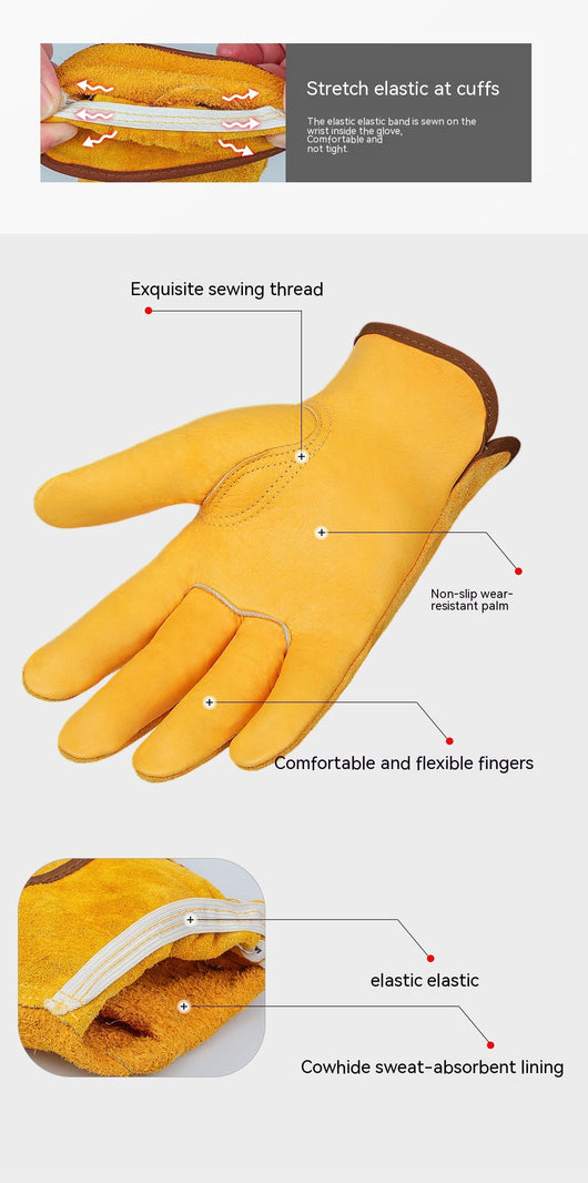 Guantes de Protección para Soldador Transpirables, Antideslizantes y Resistentes al Desgaste - Image 13