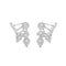 European and American Diamond and Zircon Dual-purpose Ear Studs Double Layer Plated