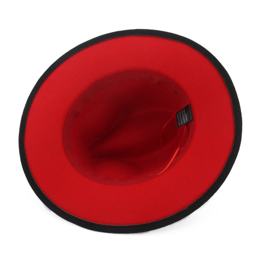 Sombrero Fedora Jazz con Combinación de Colores - Estilo Europeo y Americano - Image 4