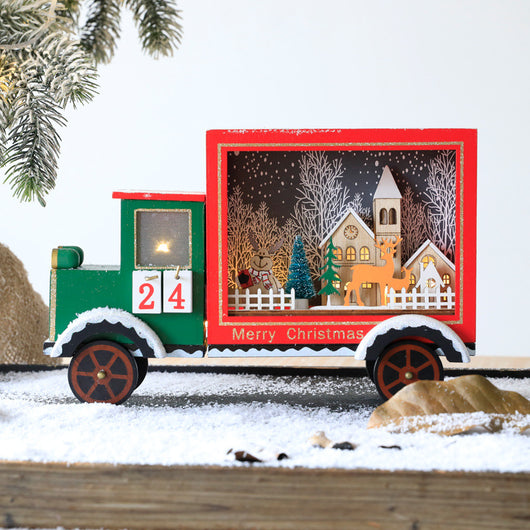 Calendario Navideño de Madera - Decoración Festiva - Image 43