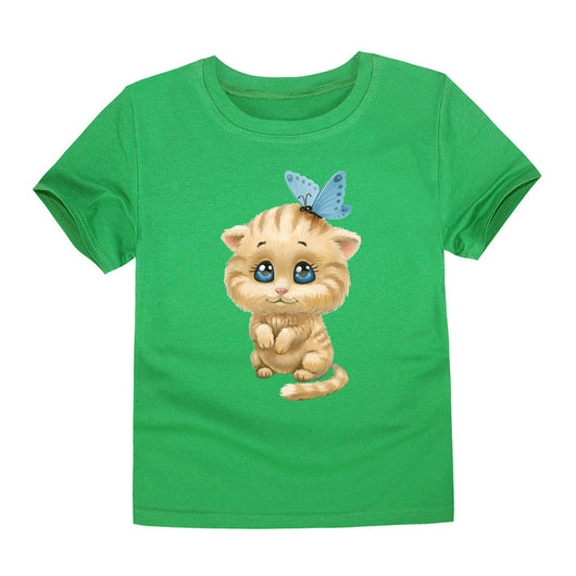 Playera Infantil con Estampado de Animales por Transferencia de Calor - Image 25