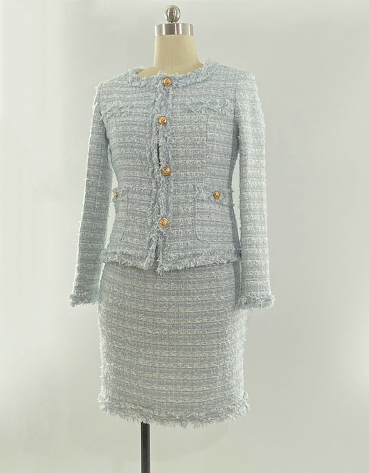Chaqueta Larga con Falda Corta Cintura Alta para Mujer - Image 17