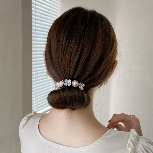 Coletero Fluido de Moño Flor Pétalo - Accesorio para Cabello Elástico y Suave - Image 3