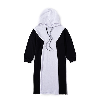 Vestido Suéter Princesa Bicolor de Manga Larga para Niña - Otoño e Invierno - Image 11