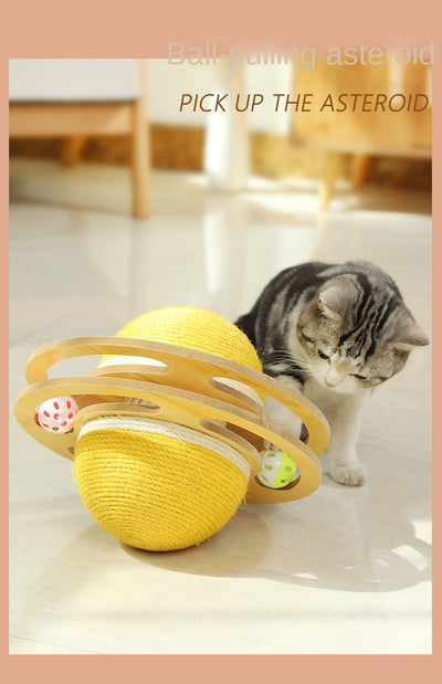 Rascador de Sisal para Gatos con Bola Interactiva y Tablero de Desgaste - Image 13