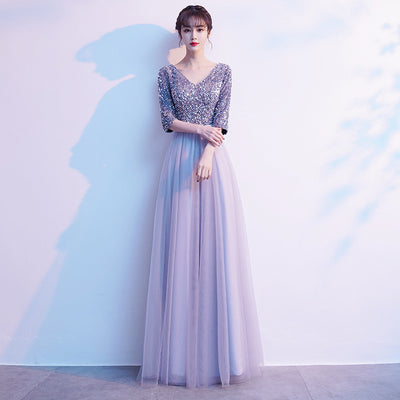 Vestido de Noche Largo Elegante en Tul Transparente - Image 11