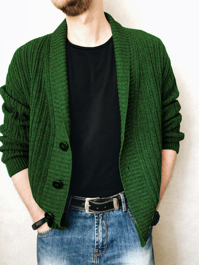 Cardigan V-Neck de Manga Larga para Hombre - Colección Otoño - Image 16