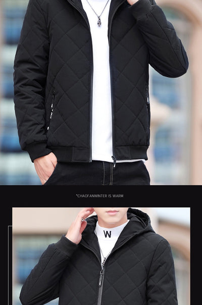 Chaqueta Acolchada de Felpa con Diseño de Rombos - Image 12