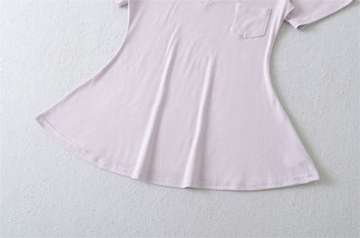 Blusa de Verano Ajustada al Talle con Escote en V y Manga Corta - Image 18