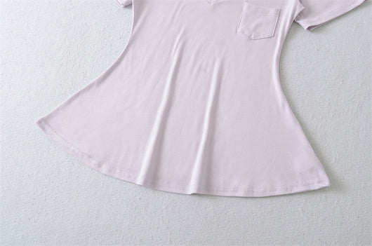 Blusa de Verano Ajustada al Talle con Escote en V y Manga Corta - Image 18