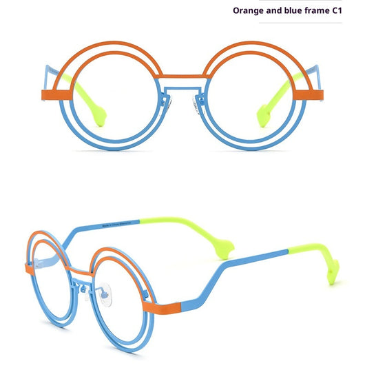 Gafas Redondas de Titanio Puro Ultraligeras Multicolor - Image 11