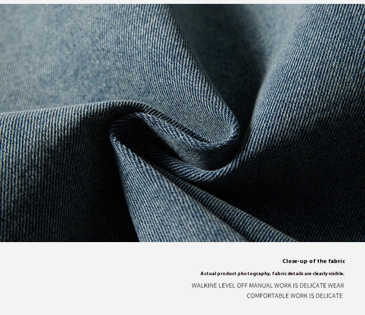 Chaqueta Denim Retro con Bolsillos Múltiples y Solapas en Contraste para Mujer - Image 13