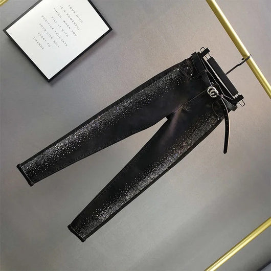 Pantalón Lápiz Talle Alto Reductivo de Algodón Elástico - Image 11