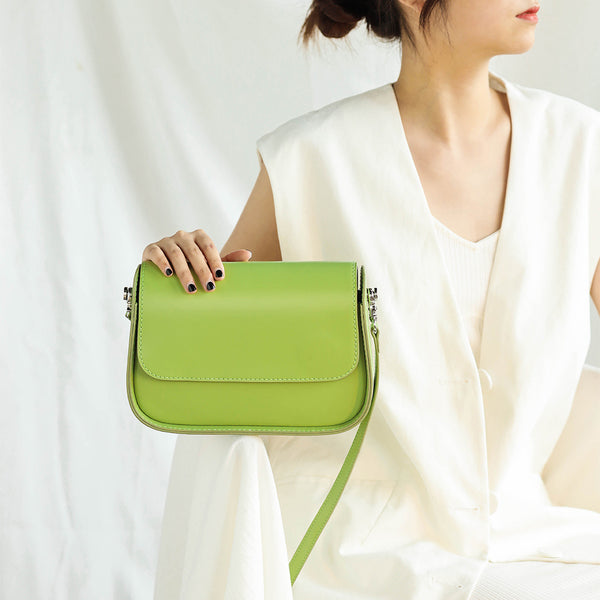 Bolso Bandolera Artesanal de Cuero para Mujer