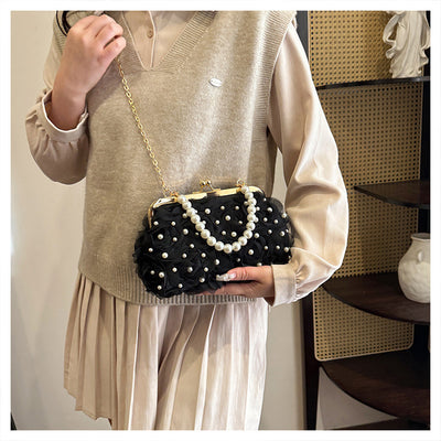 Bolso Tipo Shell con Broche Floral para Cenas Elegantes - Image 16