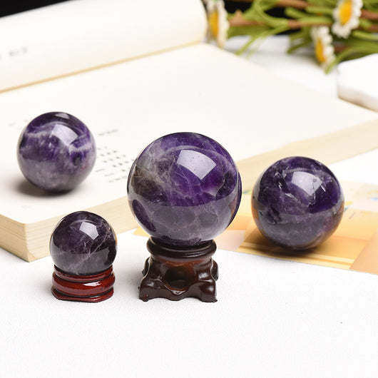Esfera de Cristal Amatista Pulida - Bola de Cuarzo Violeta - Image 9