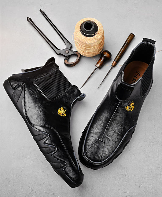 Zapatos Casuales Cálidos para Hombre de Cuero - Botines Tipo Mocasín - Image 7