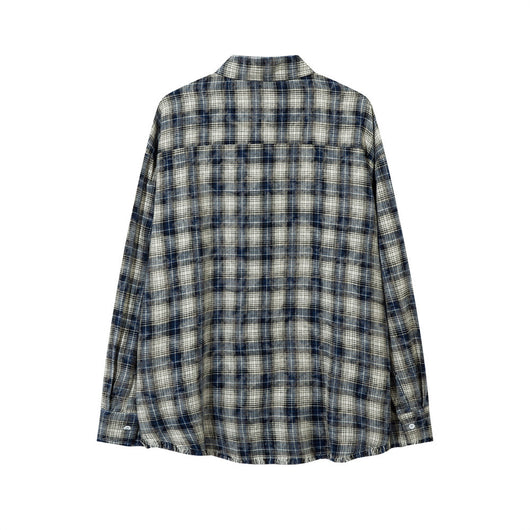 Camisa Cuadriculada Punk Suelta para Hombre - Estilo Rebelde - Image 2