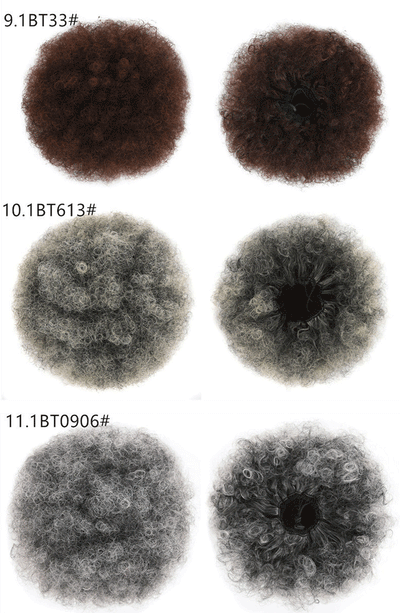 Peluca Rizada Africana Voluminosa - Pack de Cabello Esponjoso - Image 4
