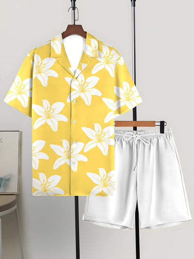 Conjunto Hombre Playera y Shorts Estampados Modernos y Cómodos - Image 6