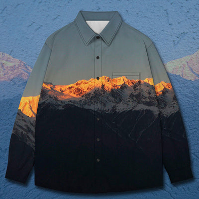 Camisa Manga Larga Atardecer en la Montaña - Diseño Trendy - Image 4