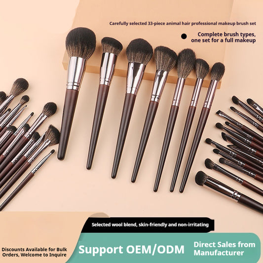 Set Profesional de Brochas para Sombras y Correctores con Cerdas Naturales - Image 2