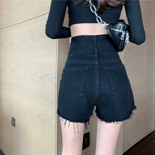Shorts de Mezclilla Talle Alto Reductor para Tallas Grandes - Image 2