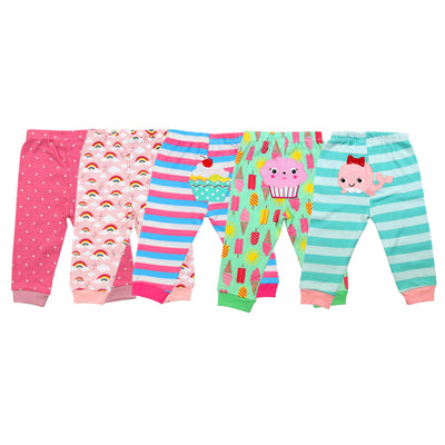 Pantalones Infantiles Estampados - Set de 5 Piezas Cómodos y Modernos - Image 3
