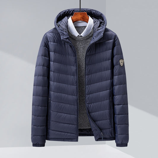 Chaqueta de Plumas para Hombre, Corte Slim Estilo Coreano - Image 2