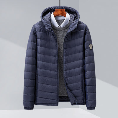 Chaqueta de Plumas para Hombre, Corte Slim Estilo Coreano - Image 2