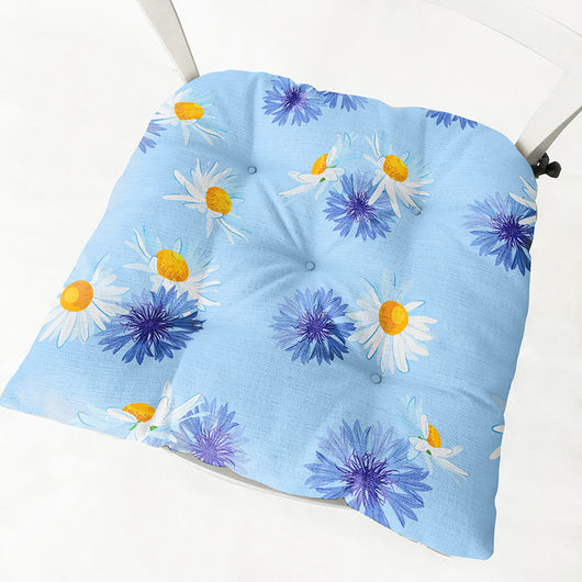 Cojín Grueso de Algodón y Lino para Silla Daisy - Image 34