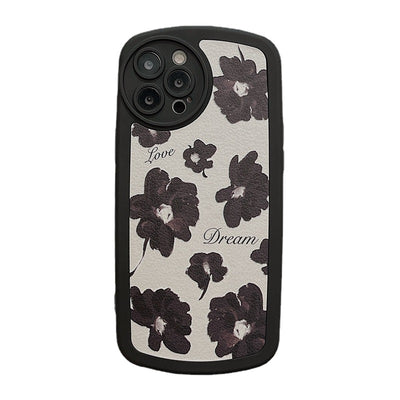 Funda de Cuero para Celular con Diseño Floral en Óleo - Image 5
