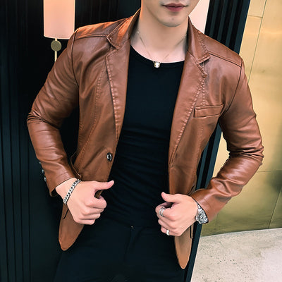 Chaqueta de Cuero Casual Premium para Hombre - Image 6