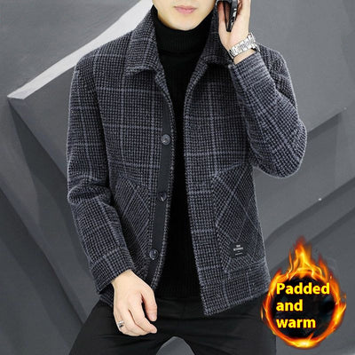 Chaqueta de Lana Casual para Negocios Otoño-Invierno - Image 9