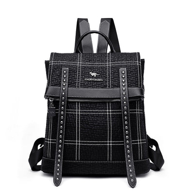 Mochila de Cuero para Mujer - Diseño Versátil de Asa Simple y Doble - Image 13
