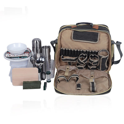 Juego de Vajilla para Picnic 4 Personas - Bolsa Completa para Exteriores - Image 9