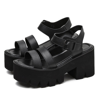 Sandalias de Tacón Alto Elegantes en Colores Sólidos para Mujer - Image 5