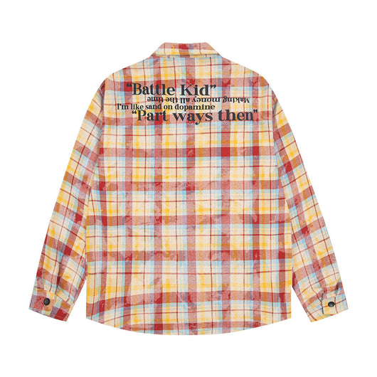 Camisa Cuadros Punk Oversized para Hombre - Image 4