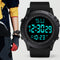 Reloj Deportivo Electrónico de Acero Inoxidable para Hombre