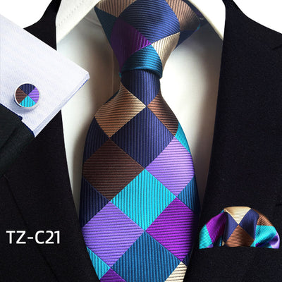 Traje de Tres Piezas Elegante para Hombre con Corbata, Pañuelo y Puños - Image 22