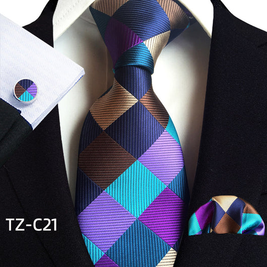 Traje de Tres Piezas Elegante para Hombre con Corbata, Pañuelo y Puños - Image 22