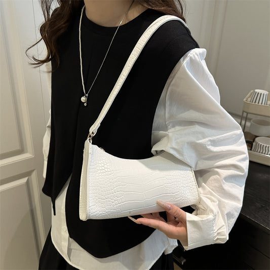 Bolso Tote Minimalista de Estilo Francés con Textura