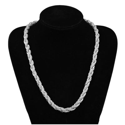 Cadena Hip-Hop Trenzada 10mm con Diamantes - Estilo Europeo y Americano - Image 5